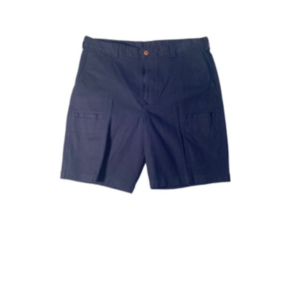 Tommy Bahama Mens Golf Shorts Navy Blue Flat Front Pockets Cotton Blend 38 New